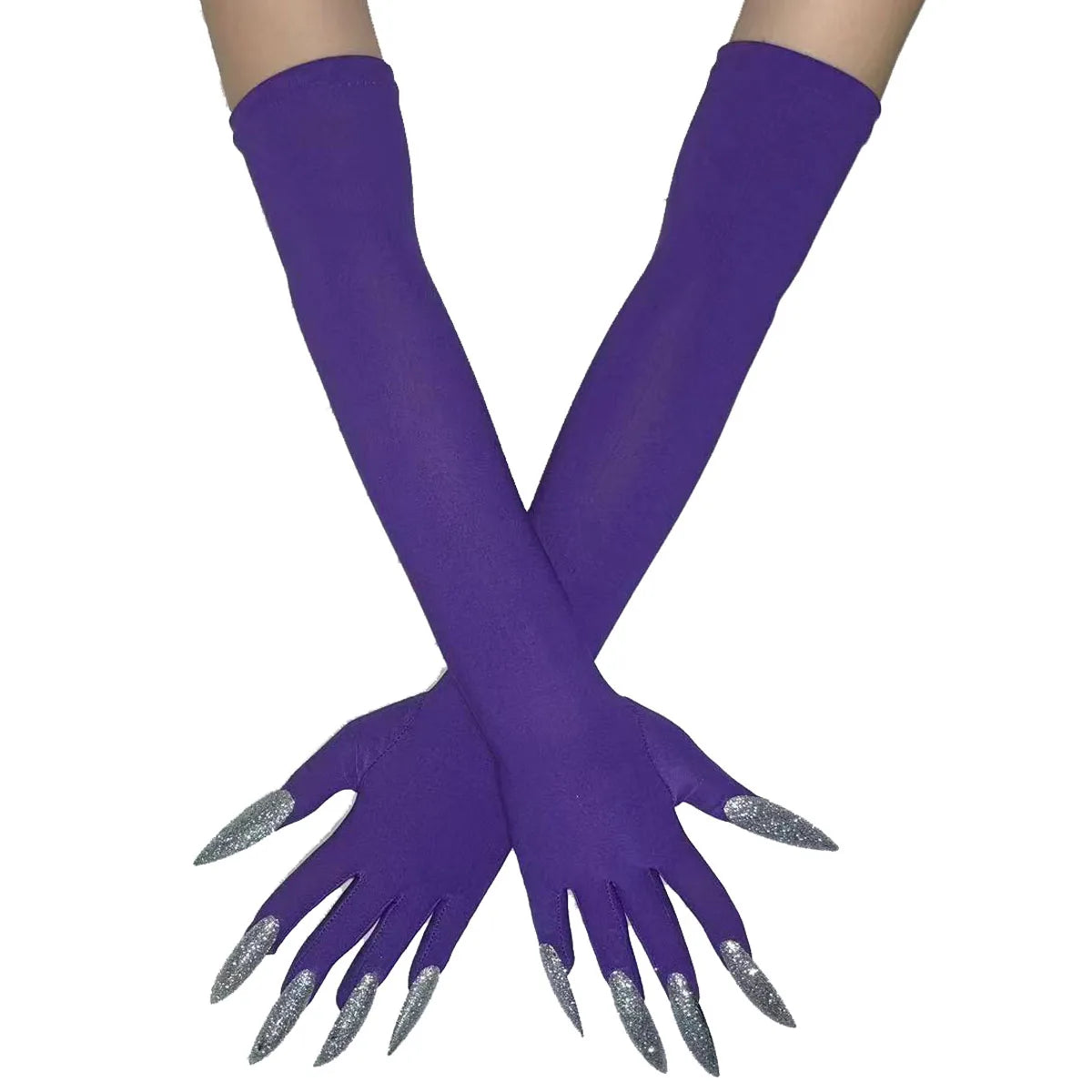 Cool Halloween gloves long ghost claw dress up gloves fashionable red long nails Cosplay Halloween funny gloves A529