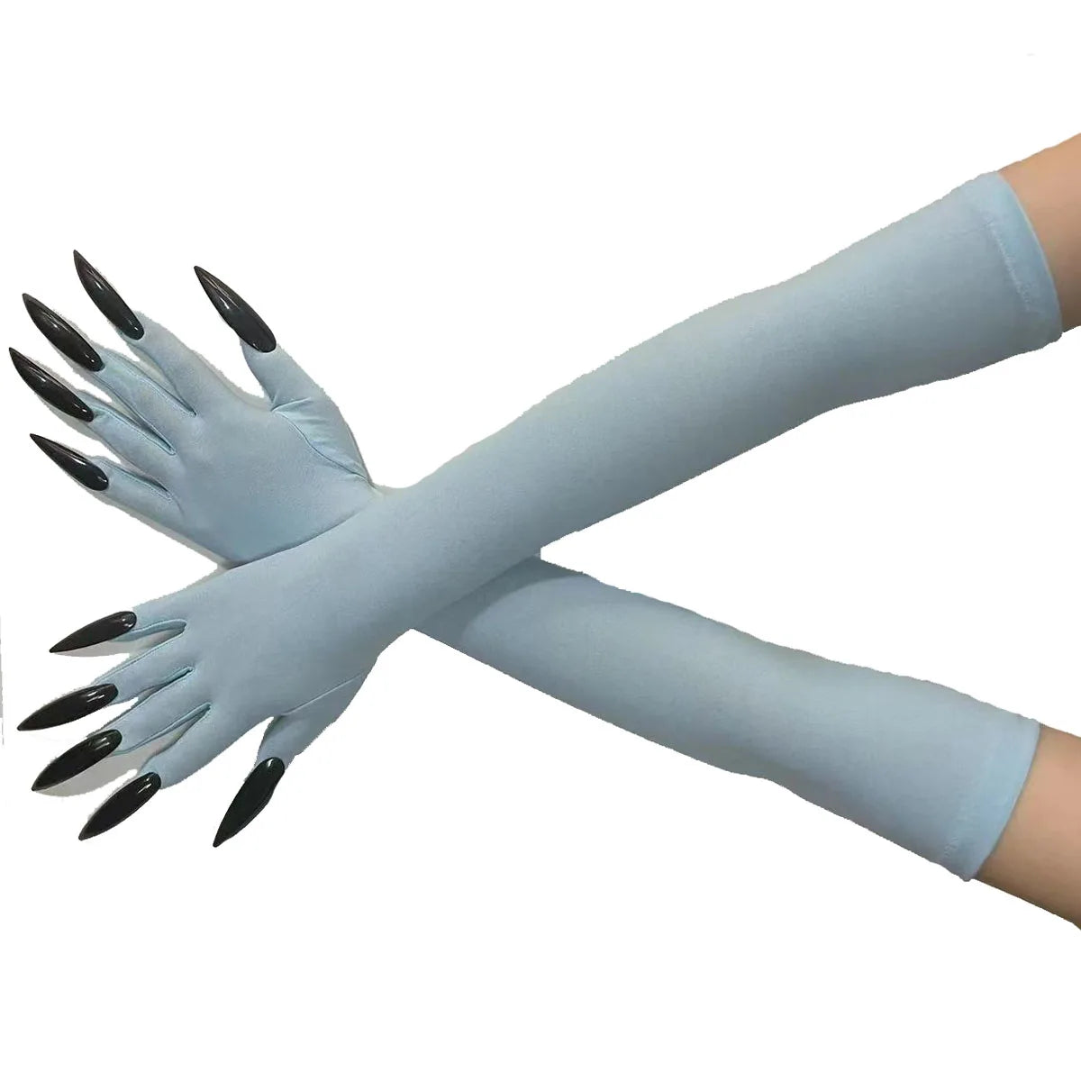 Cool Halloween gloves long ghost claw dress up gloves fashionable red long nails Cosplay Halloween funny gloves A529