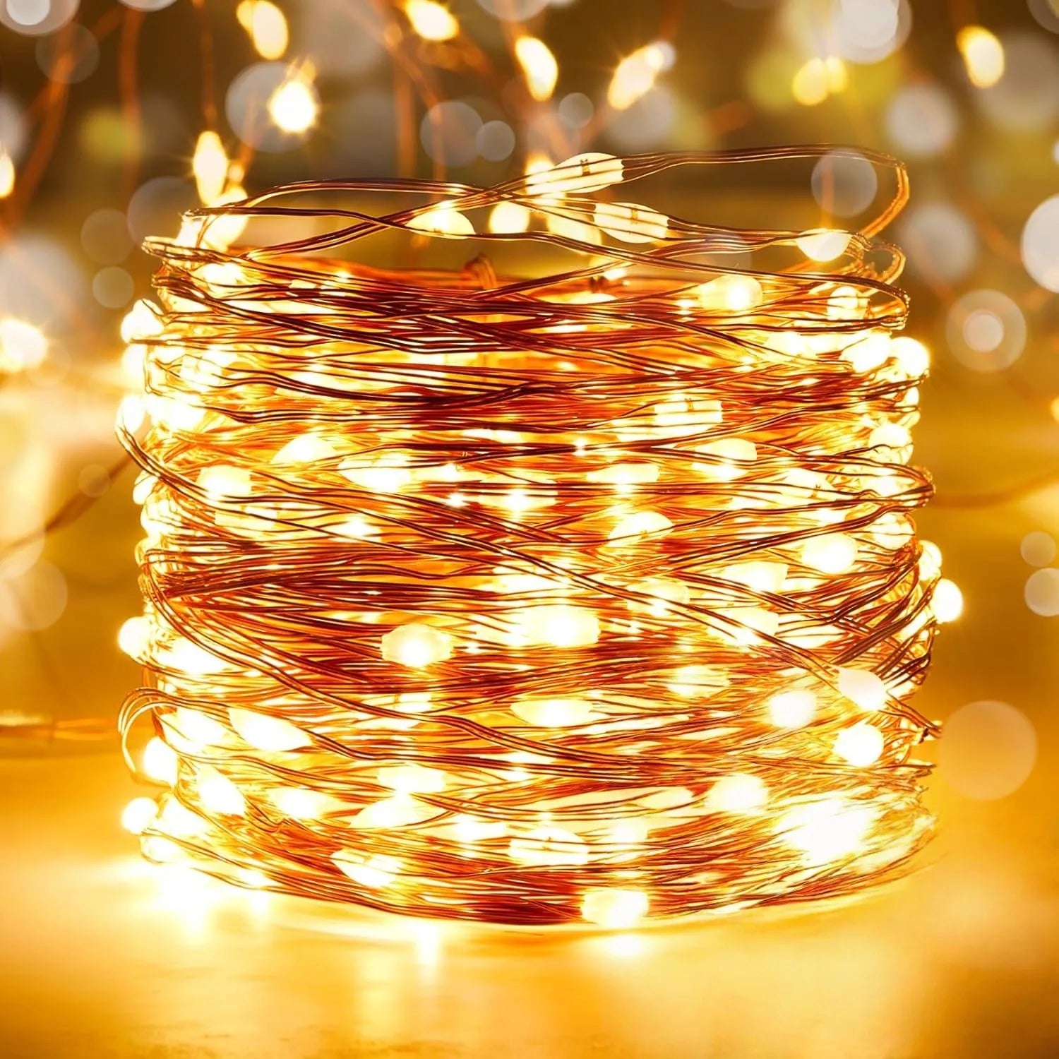 Battery Powered LED String Lights 10/20/30/50/100LED Copper Wire Lights for Camping Wedding Flowers Christmas Decoration