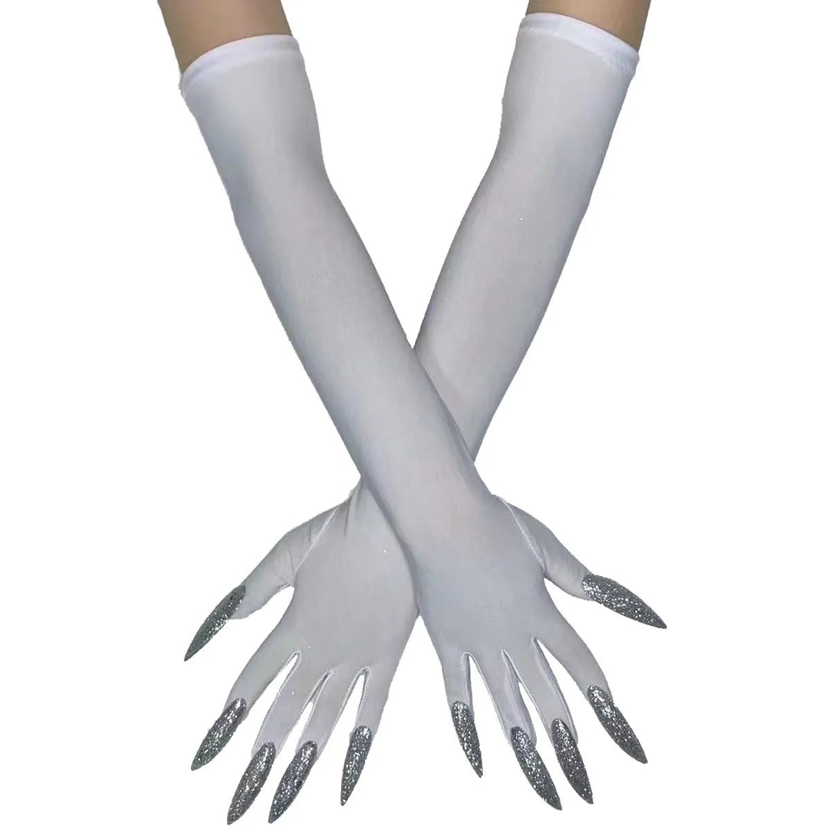 Cool Halloween gloves long ghost claw dress up gloves fashionable red long nails Cosplay Halloween funny gloves A529