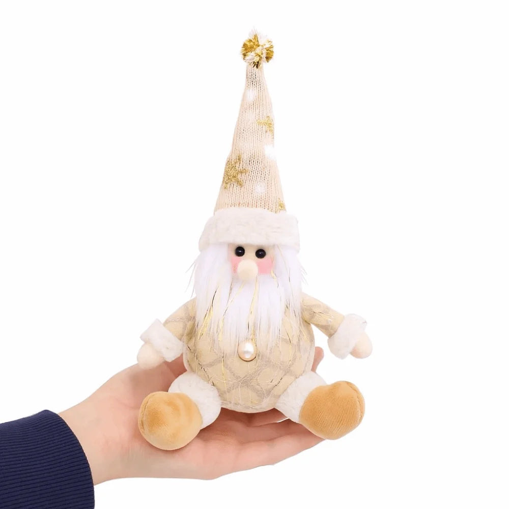 Crafts Cute Christmas Tree Pendant Figurine Ornament Elk Christmas Doll Ornament Creative Snowman Santa Pendant Decor New Year