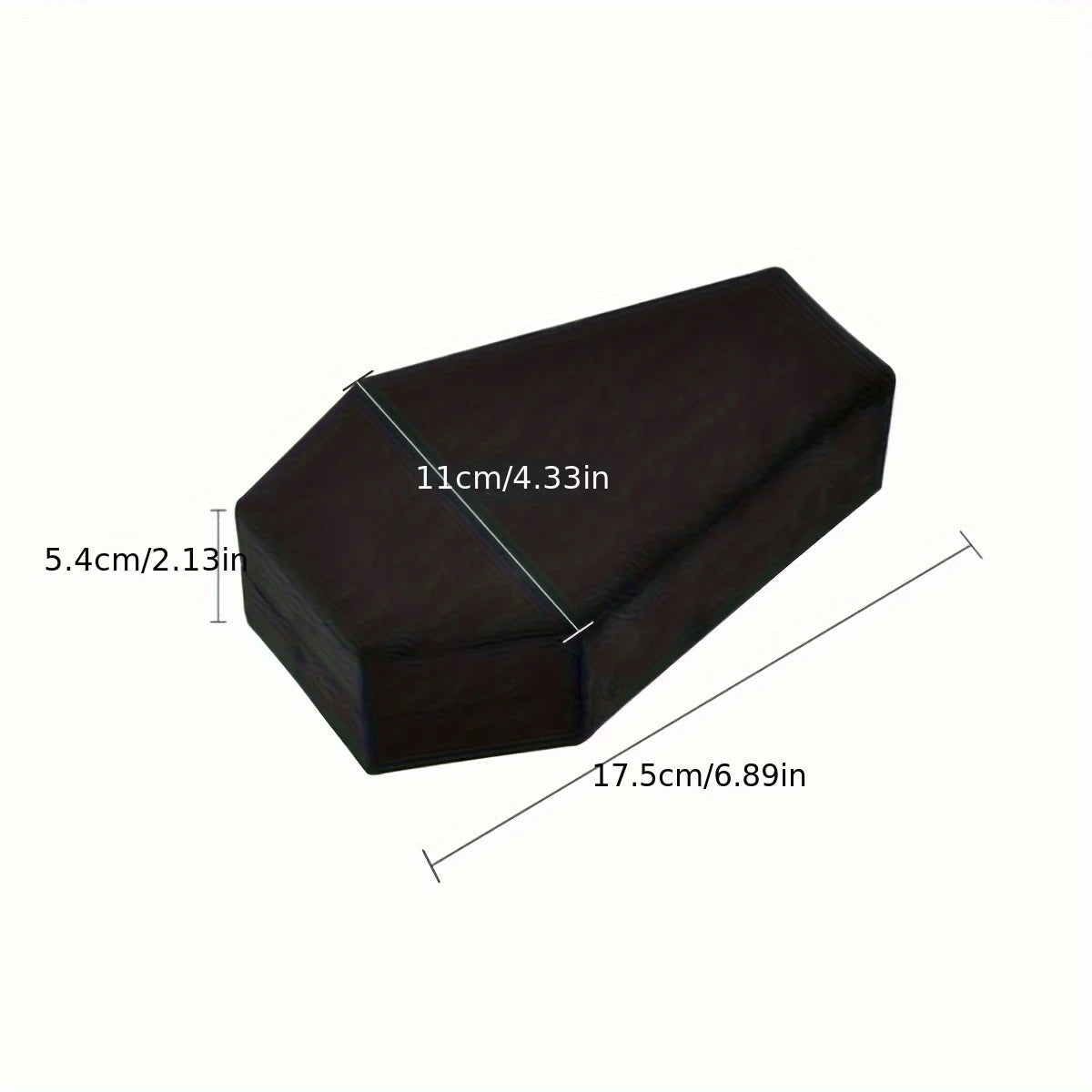 1/2pcs Gothic Coffin-Shaped Jewelry Box PU Leather Multi-Compartment Organizer for Rings Necklaces Earring Halloween Gift Case