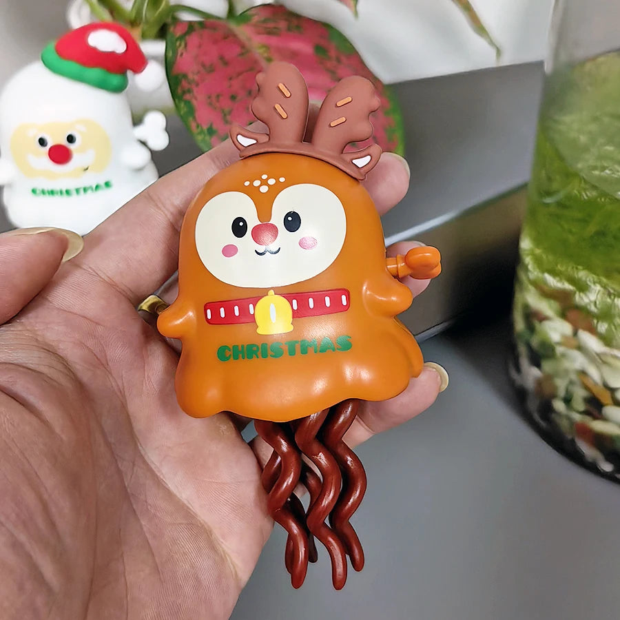 Christmas gifts, dancing Santa Claus, reindeer winding toys, desk Christmas ornaments and decorations