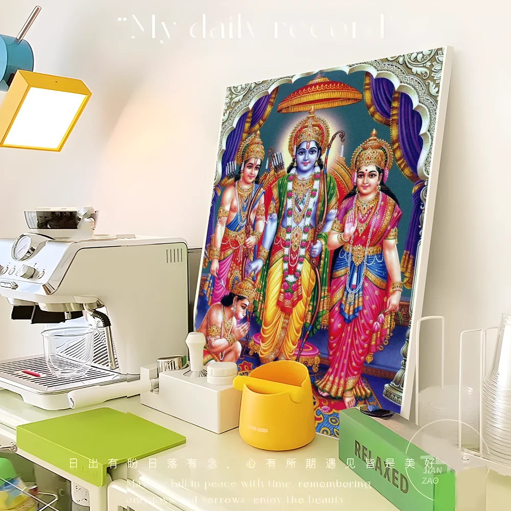Hindu God Anime Posters Sticky Whitepaper Sticker Room Decor
