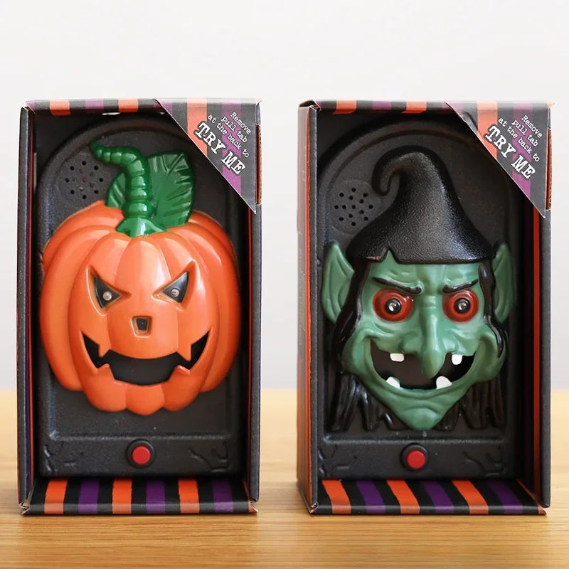Halloween Doorbell Haunted House Doorbell Scary Halloween Decoration with Spooky Sound for Kids Haunted House Decoration Porch