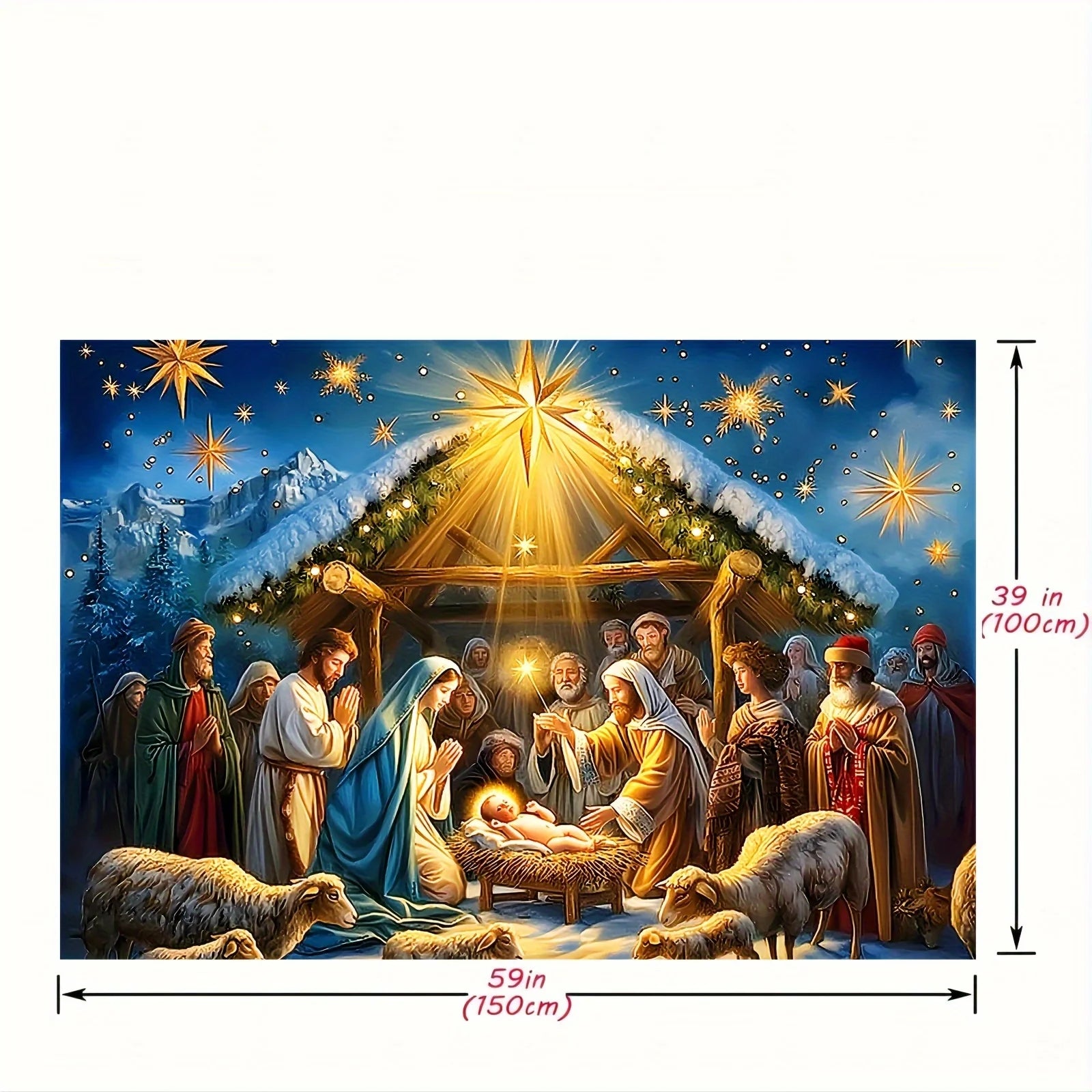 Christmas Background Religion Nativity suitable for home and party decoration suitable for living room holiday celebration