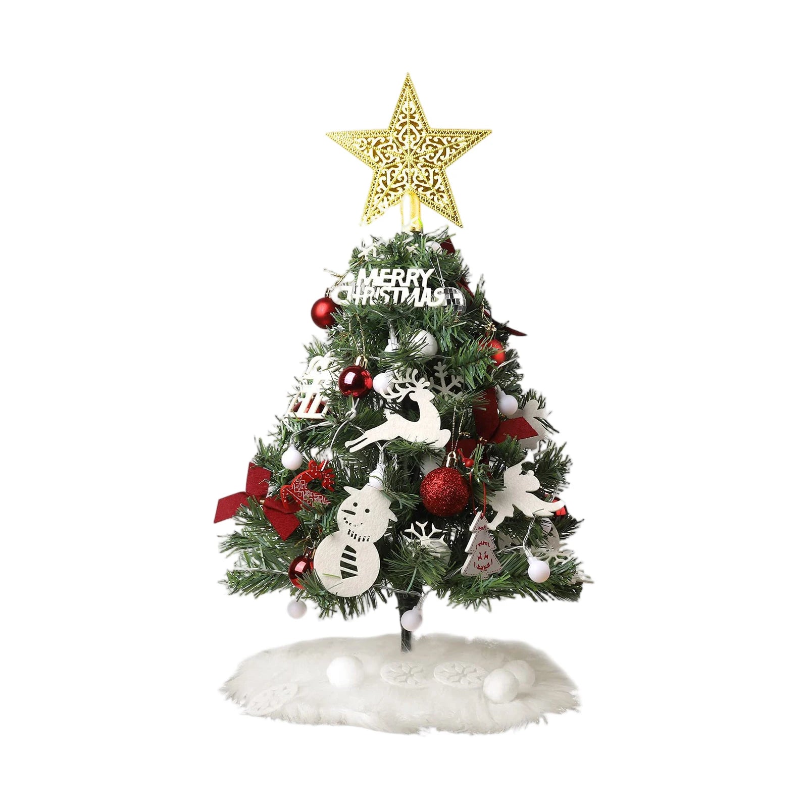 Christmas Tree Set Christmas Decor With Lights Desktop Mini Christmas Tree Ornaments New Year Party Decoration Gift Navidad