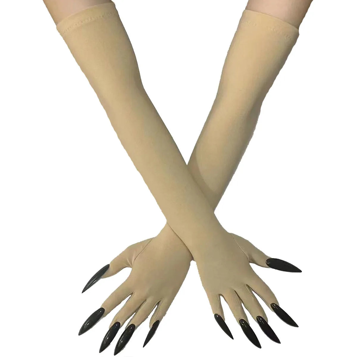 Cool Halloween gloves long ghost claw dress up gloves fashionable red long nails Cosplay Halloween funny gloves A529