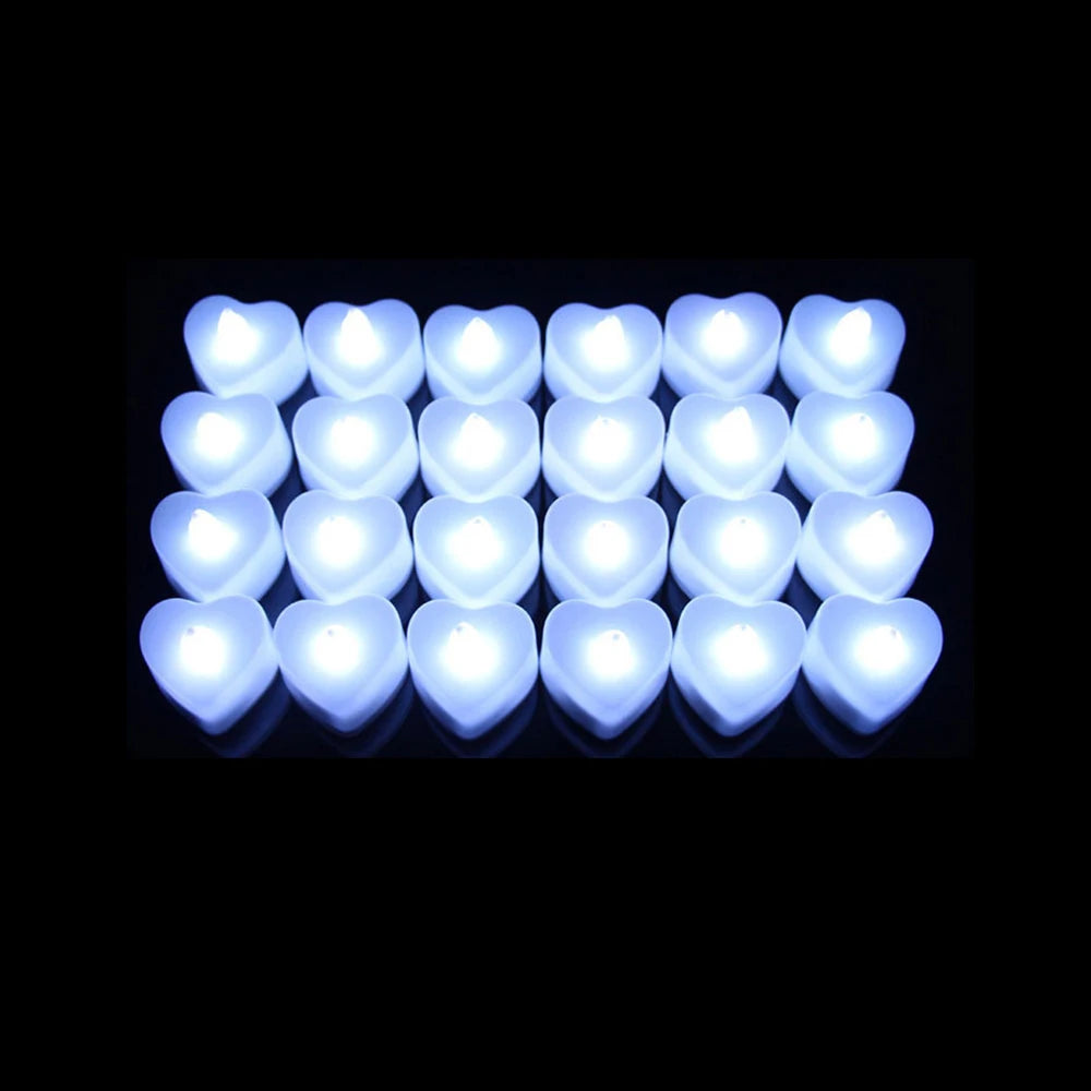 24Pcs Flameless LED Candle Lights Creative Wishing Led Tea Lamp Warm