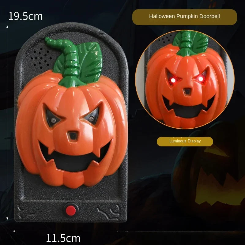 Halloween Doorbell Haunted House Doorbell Scary Halloween Decoration with Spooky Sound for Kids Haunted House Decoration Porch