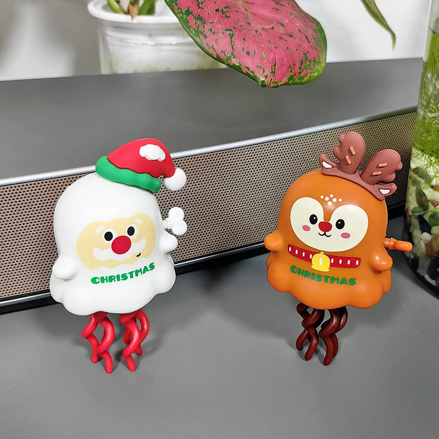 Christmas gifts, dancing Santa Claus, reindeer winding toys, desk Christmas ornaments and decorations