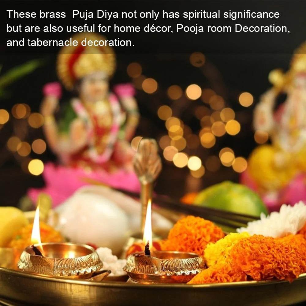 4-50Pcs Diwali Diya Lamp Brass Oil Lamp