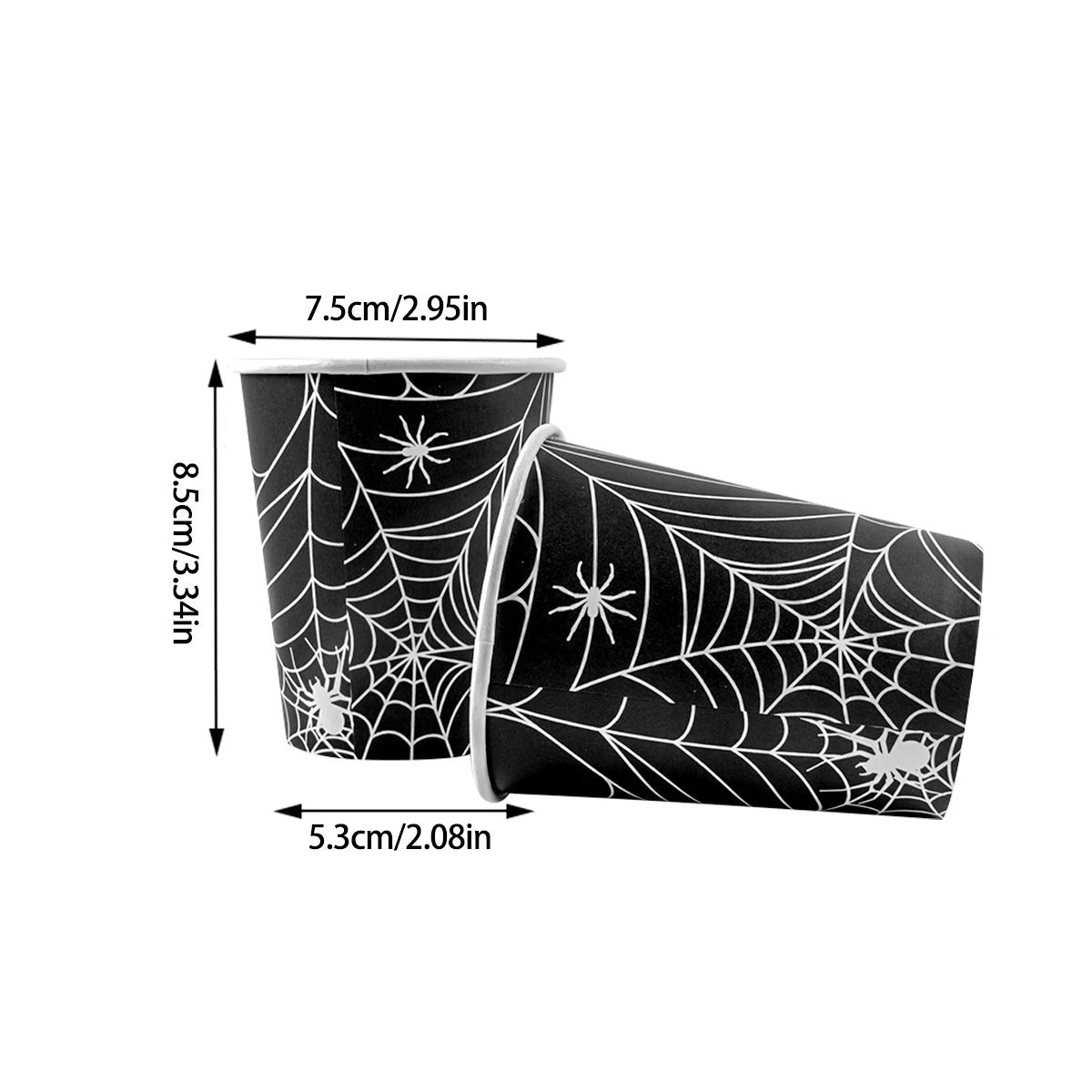 Halloween Party Spider Web Disposable Paper Plates Cup Tablecloth Kids Favor candy bag Happy Helloween Birthday Party Decoration