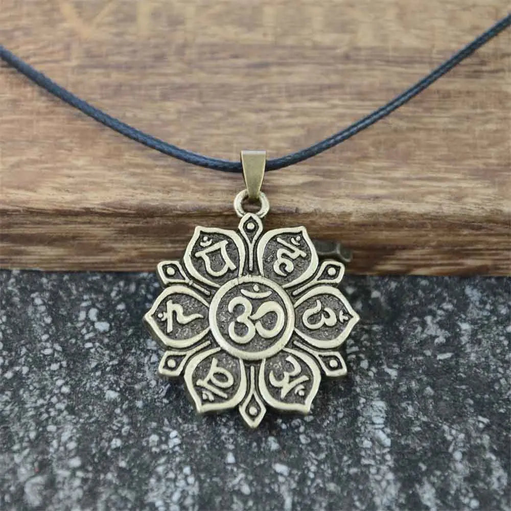 OM Pendant Necklace For Men and Women Religious Jewelry