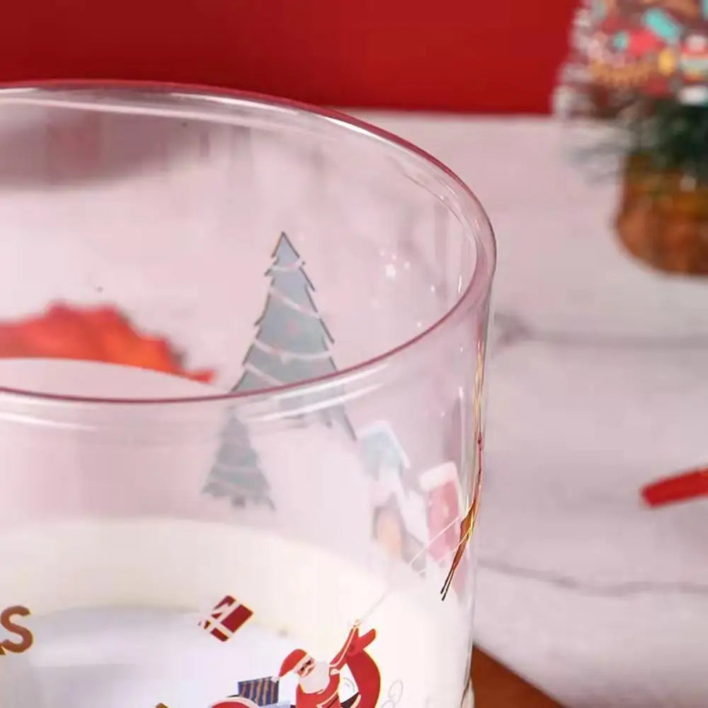 Christmas Gift Packaging Box Festive Dessert Party Decoration Treats Cake Hug Bucket Plastic Transparent Storage Case Home