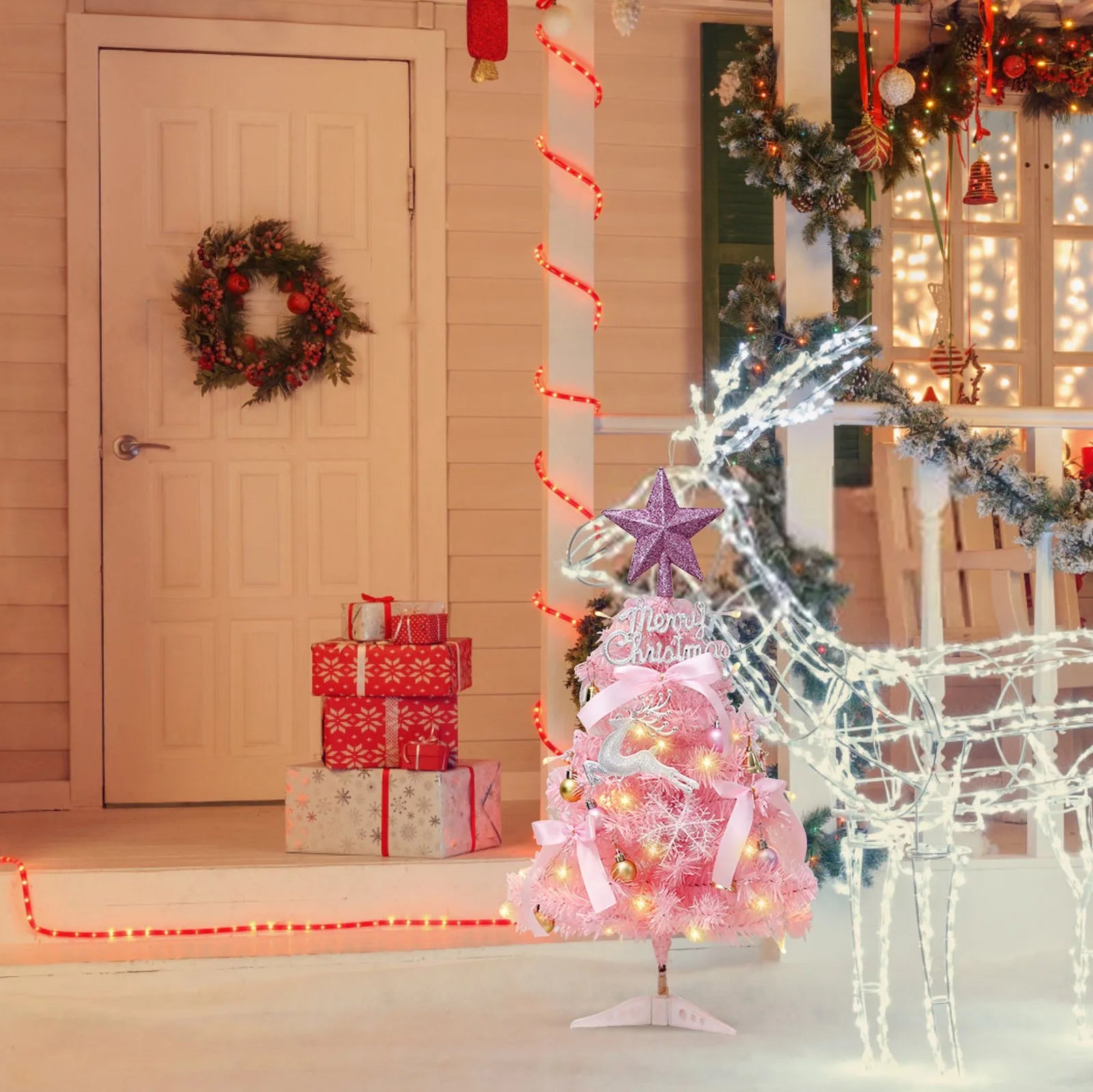 Artificial Christmas Tree Small Christmas Tree With Lights Desktop Decoration Tree Table Top Christmas Tree Christmas Gift