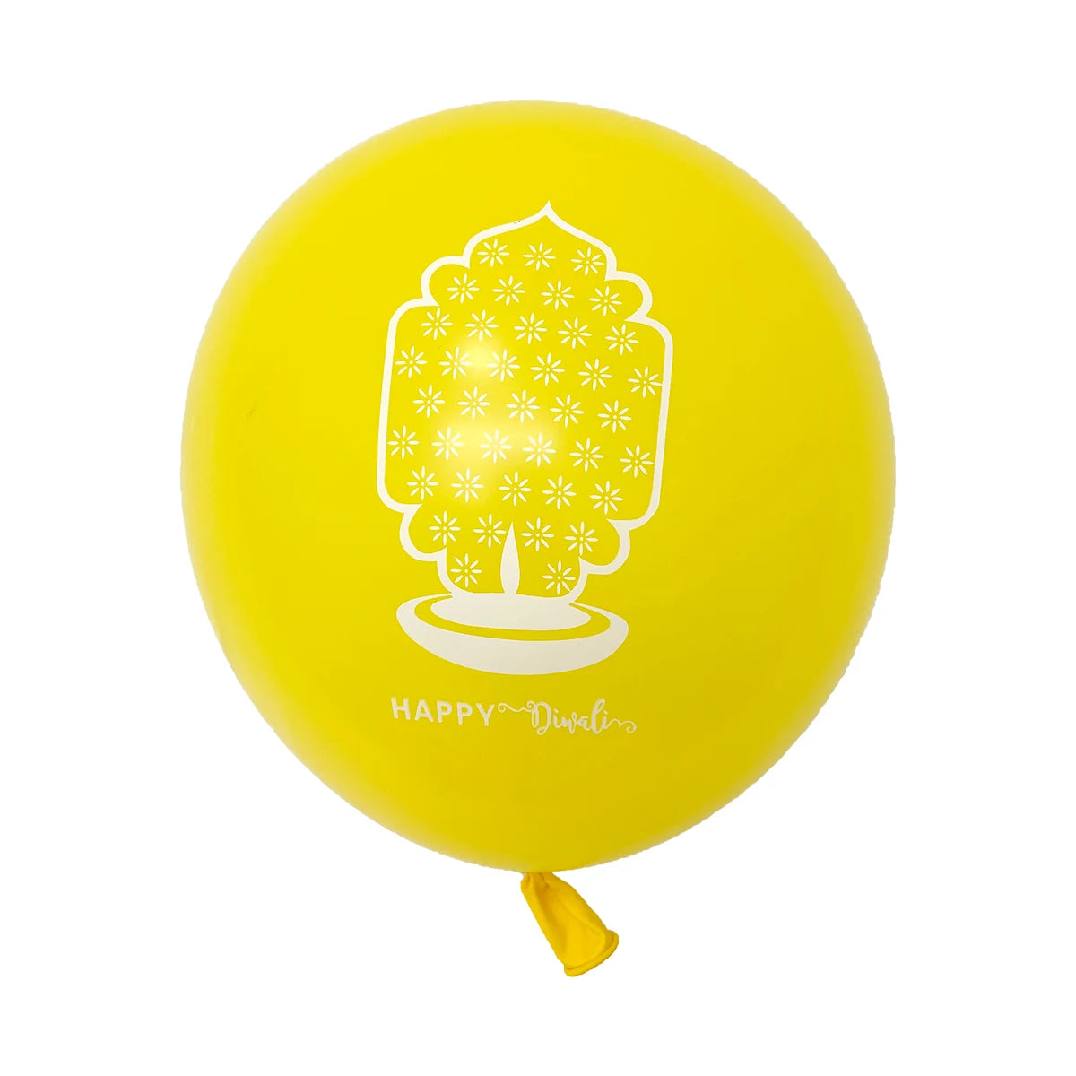 10Pcs Diwali Theme Latex Balloon Diwali Party Decoration Indian Diwali Lotus Balloons Happy Diwali Party Inflate Globos