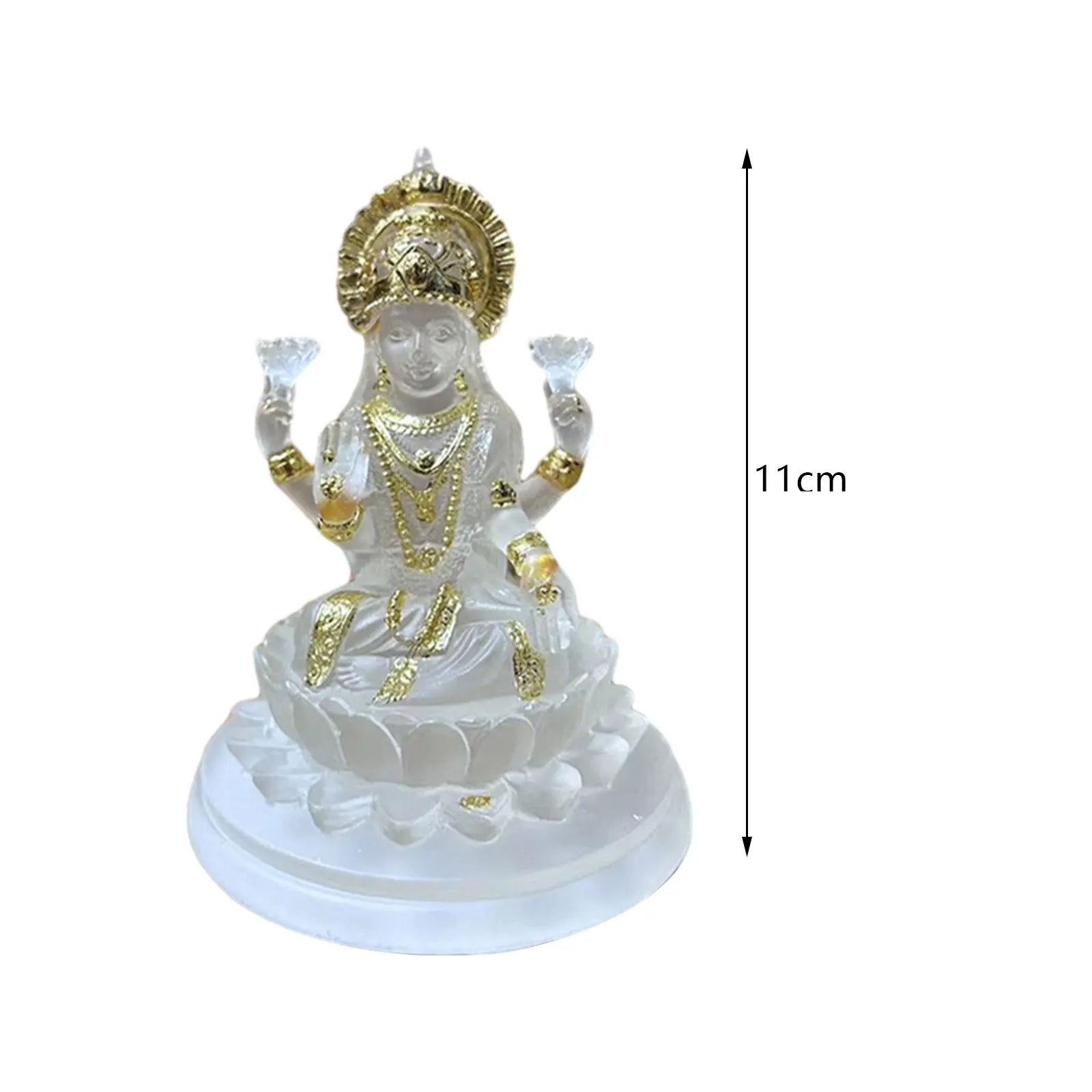 Hindu Goddess Mata Laxmi Tabletop Decoration Tall for Fairy Garden Easily Clean