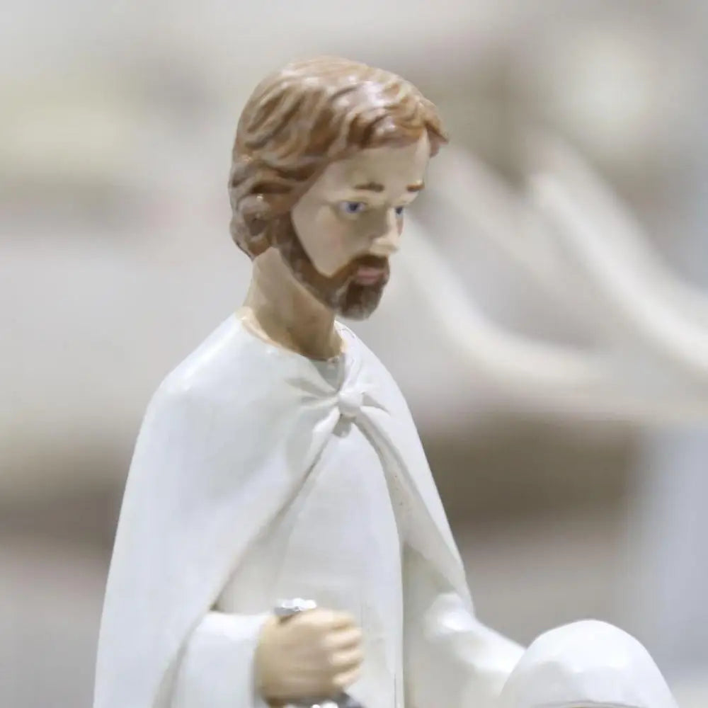 Christmas Holy Family FigurinesPiece Nativity Scene Figurine Wooden Christmas Religious Art Decor Statue Suitable For Home