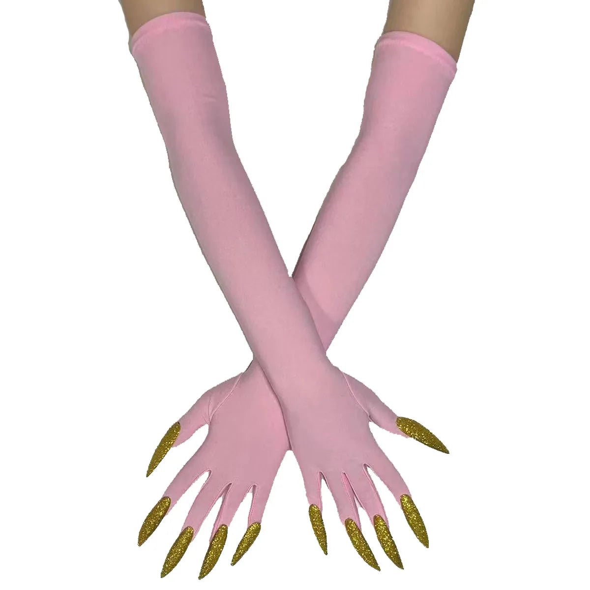 Cool Halloween gloves long ghost claw dress up gloves fashionable red long nails Cosplay Halloween funny gloves A529