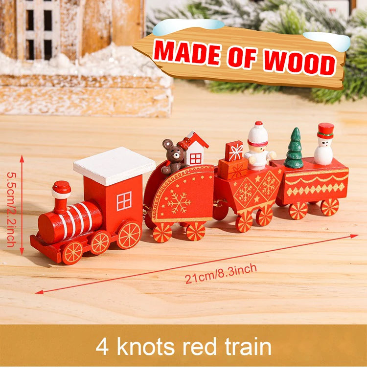 Christmas Train Merry Christmas Decorations For Home 2024 Cristmas Ornament Xmas Navidad Noel Gifts Happy New Year 2025 Decor