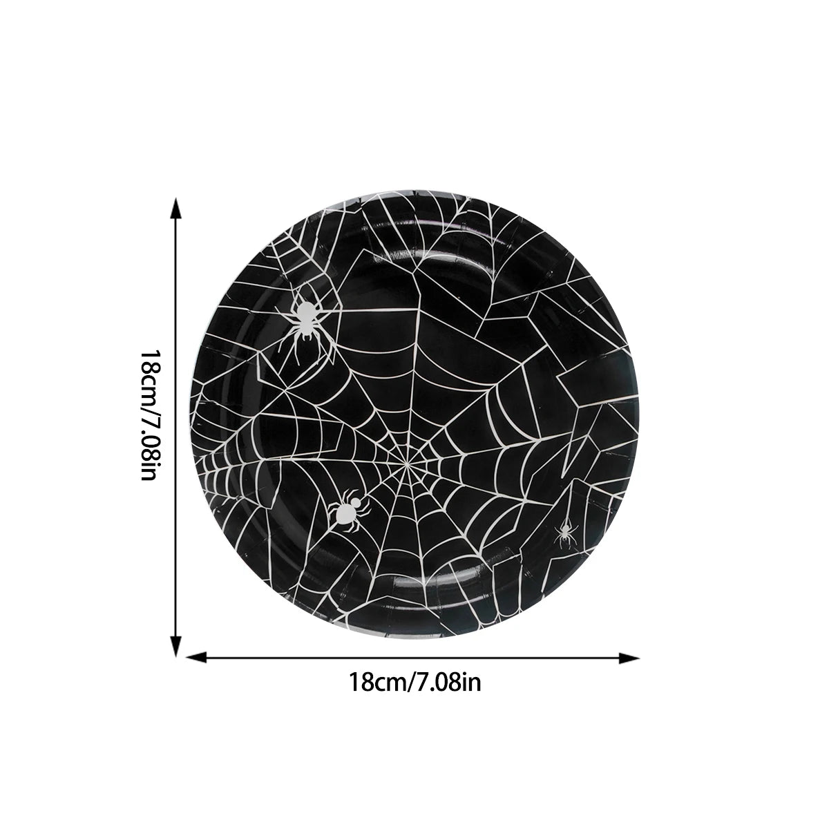 Halloween Party Spider Web Disposable Paper Plates Cup Tablecloth Kids Favor candy bag Happy Helloween Birthday Party Decoration