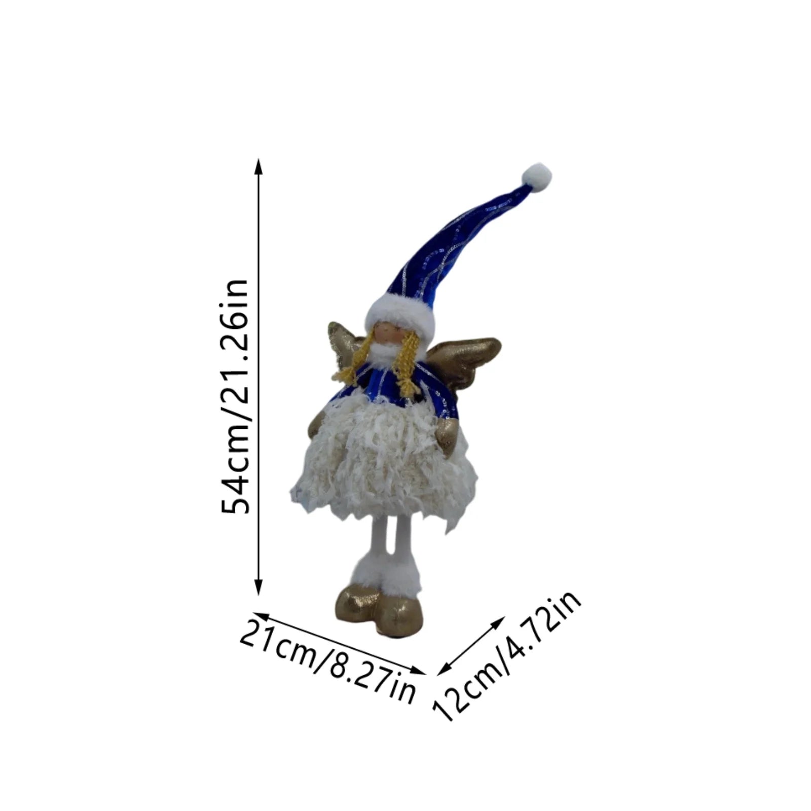 Christmas Little Angel Girl Doll Cartoon Princess High Hat Doll Window Display Long Leg Christmas Doll Suministros NavideñOs