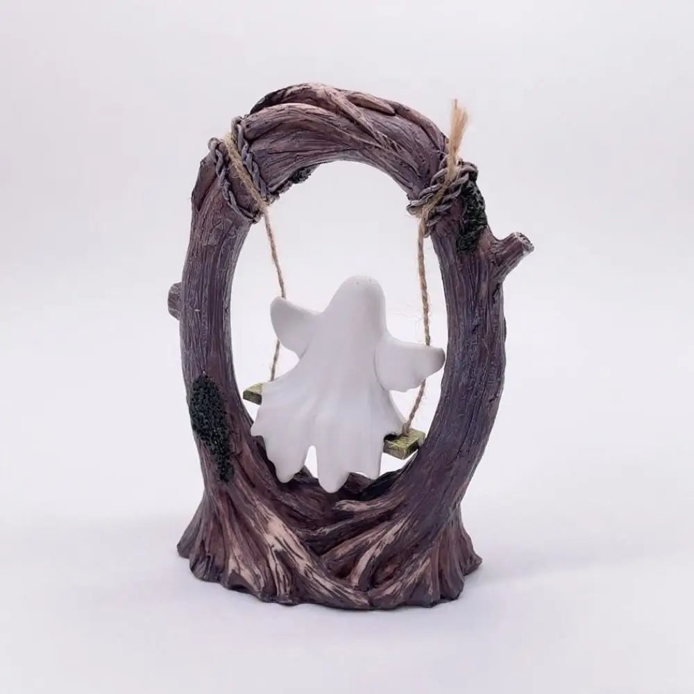 Halloween Themed Halloween Swing Ghost Ornament Handicraft Model Spooky Ghosts Decor Collectible Statue