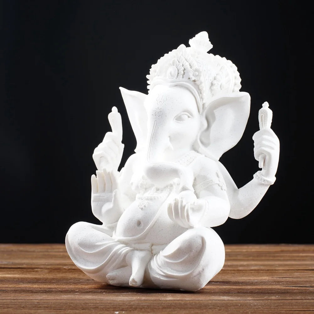 Sandstone Indian Ganesha  God Statue Religious Hindu  Shop Office Home Decoration Crafts