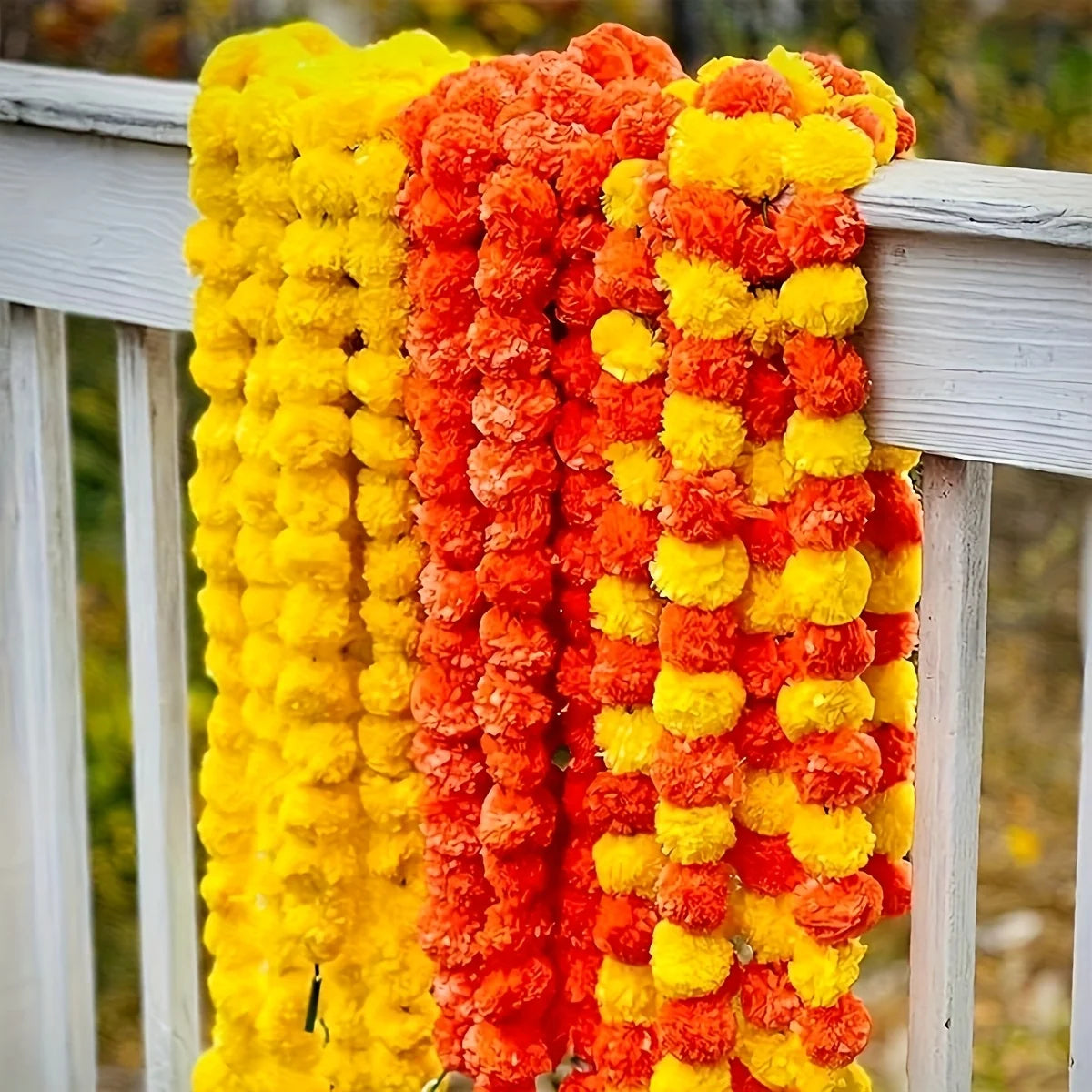 1pc Marigold Garland for Decoration Artificial Marigold Flower Diwali