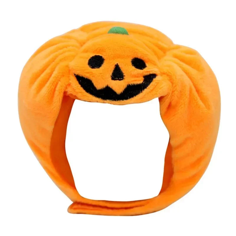 Cute Pet Pumpkin Hat Halloween Pet Dog Cat Hat Dress Up Headdress Small Dog Cat Cosplay Costume Funny Party Pet Decorative Hat