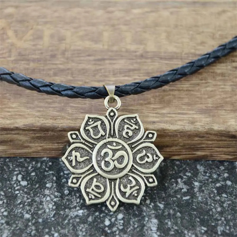 OM Pendant Necklace For Men and Women Religious Jewelry