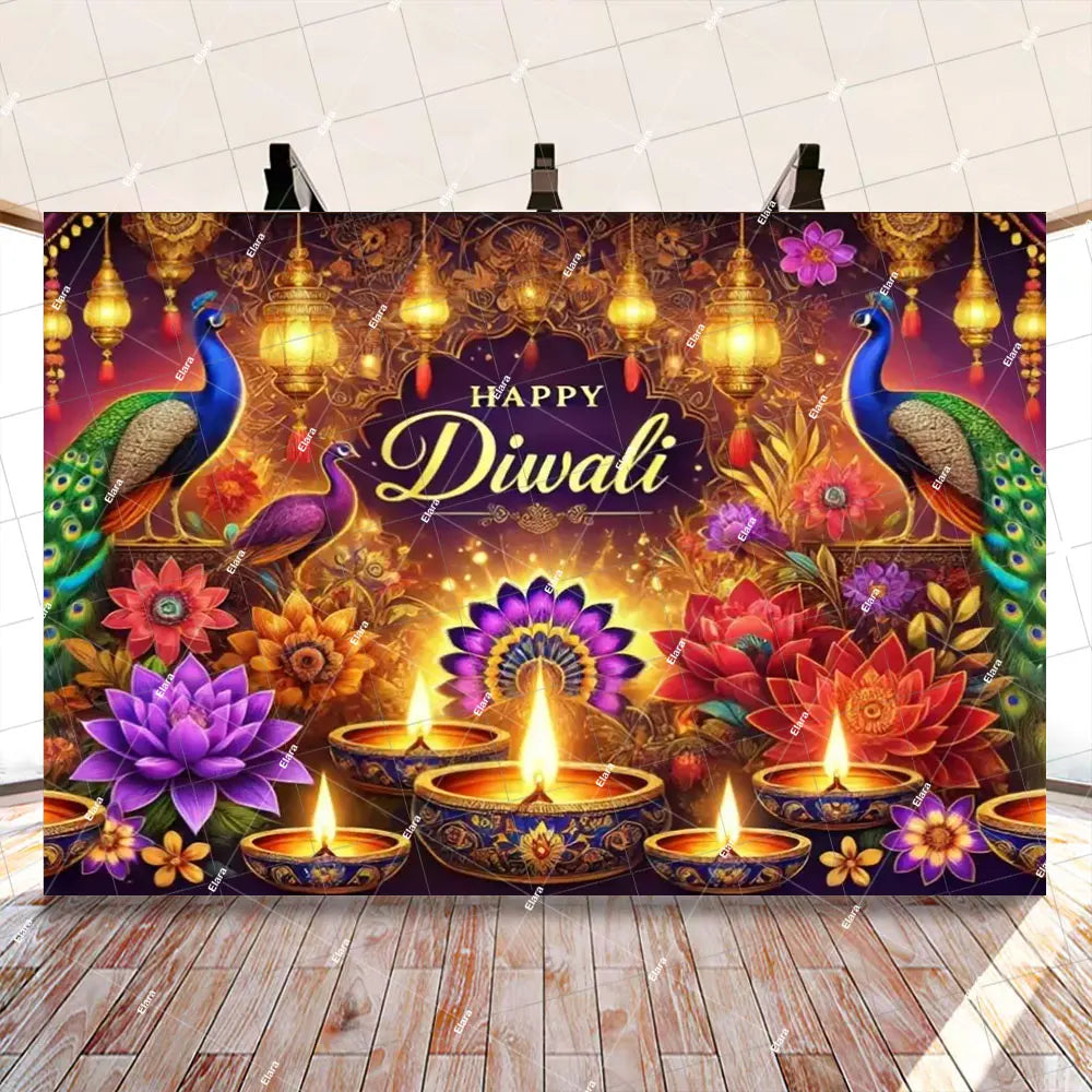 Diwali Decorations Indian Diwali Festival Peacock Candle
