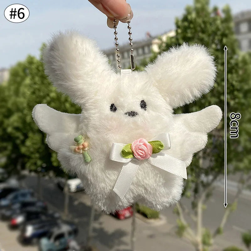 Cute Keychain Kawaii Black Cat Keychain Plush Cats Toy Backpack Hanging Pendant Decoration Keyring Halloween Ghost Theme Gifts