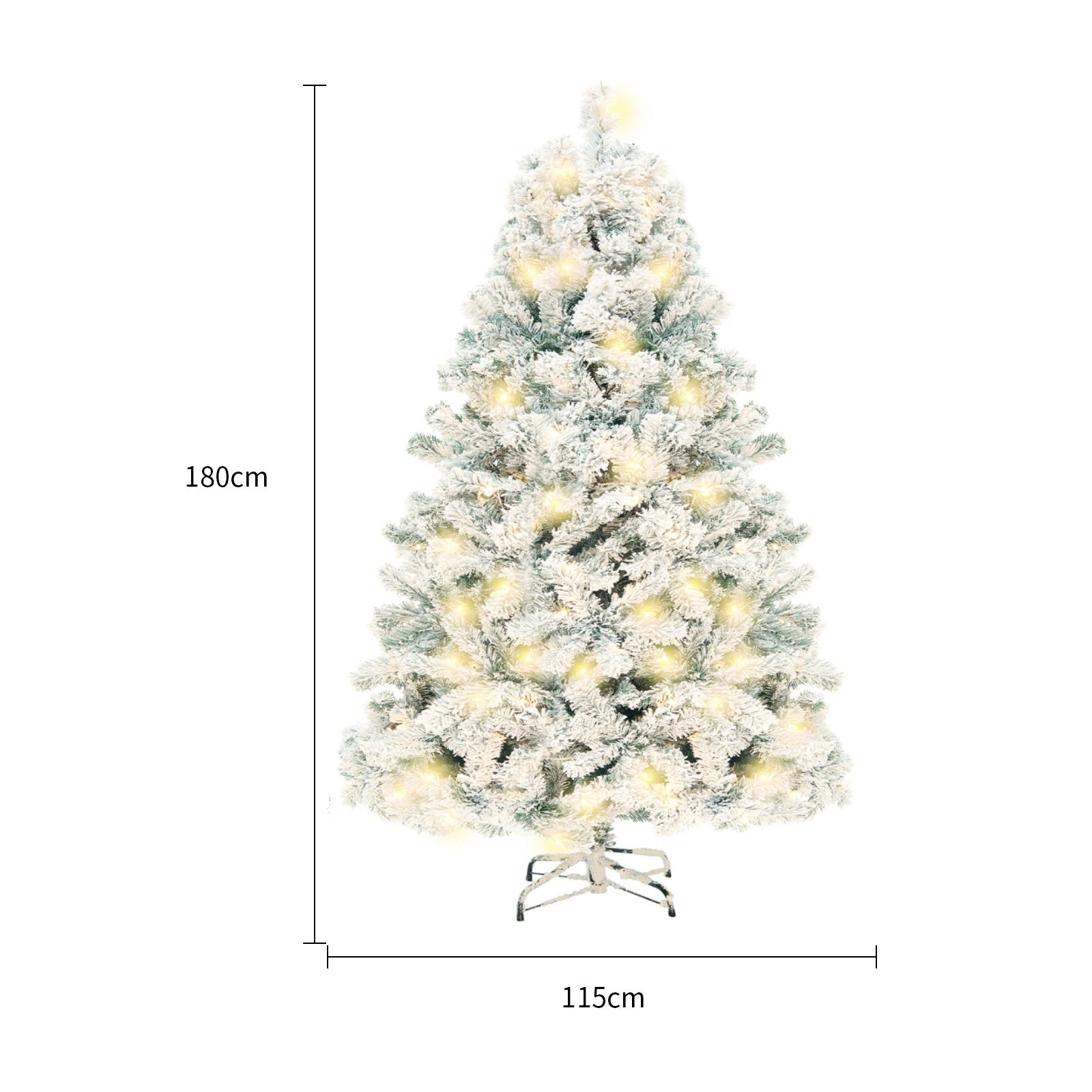 Christmas Tree PVC Artificial Snow Christmas Tree Mall Window Decoration
