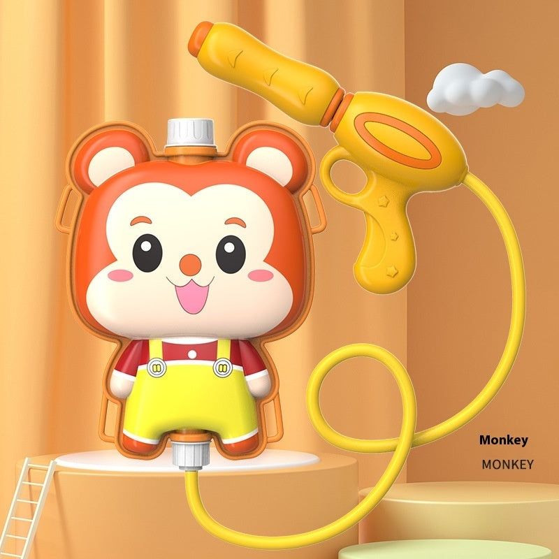 Children's Pull-out Backpack Water Gun Toy Water Playing Outdoor Water Fight Water