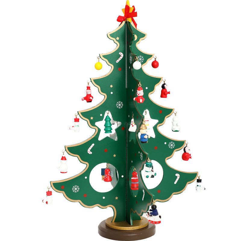 Christmas Decorations Creative Christmas Wood Tree Decoration