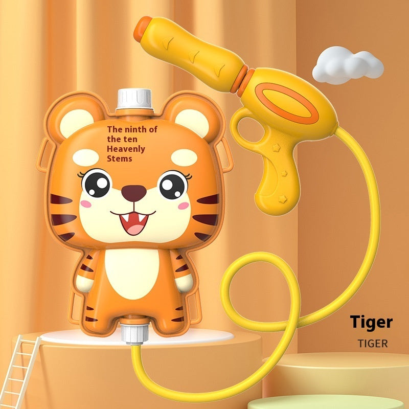 Children's Pull-out Backpack Water Gun Toy Water Playing Outdoor Water Fight Water