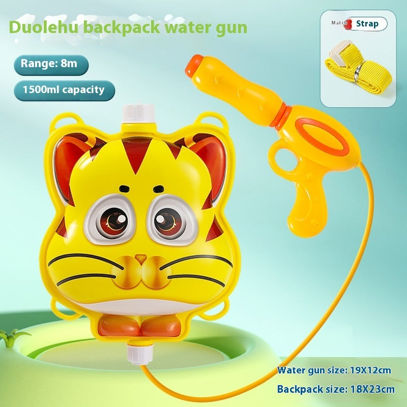 Children's Pull-out Backpack Water Gun Toy Water Playing Outdoor Water Fight Water