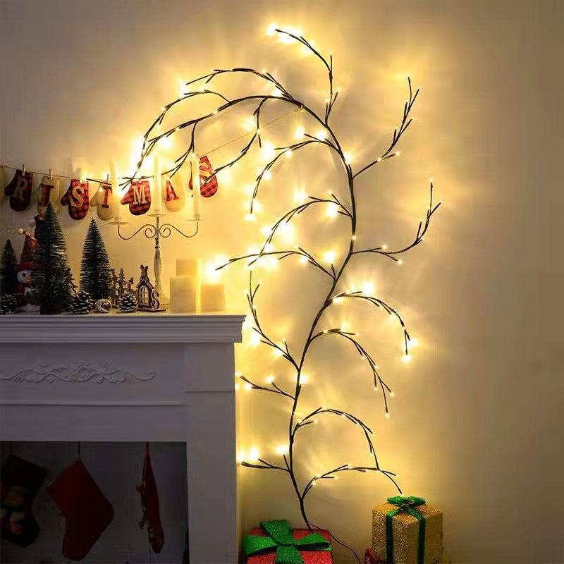 Vines With Lights Christmas Garland Light Flexible DIY Willow Vine Branch LED Light For Room Wall